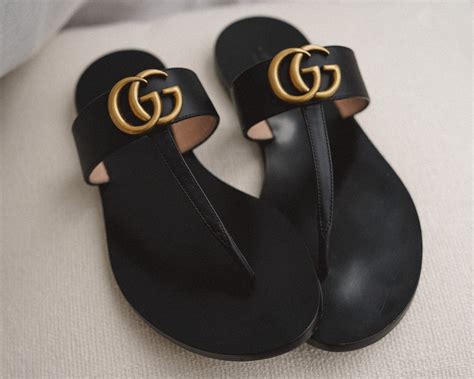 gucci flip-flops for women|Women's thong sandal with Double G .